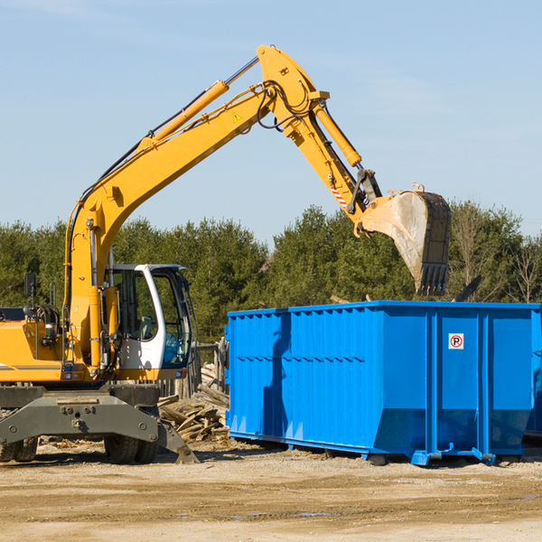 are there any restrictions on where a residential dumpster can be placed in Reiffton